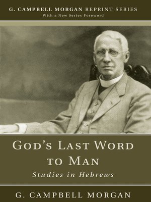 cover image of God's Last Word to Man